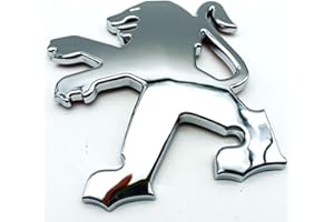 DADYM Stemma per auto 3D per Peugeot 207 307 107 407 507 508 408 308 206 406 1008 5008 3008,Emblema Adesivo Con Logo Accessori Cofano Anteriore Posteriore Emblema Logo Bagagliaio Decorazione fai da te