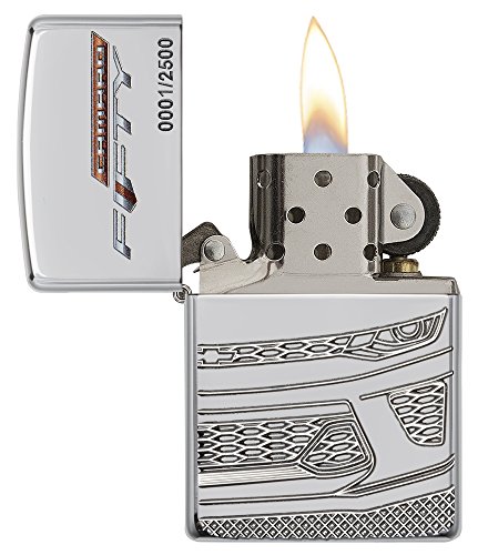 Zippo 16938 Chevy Camaro Armor Case high polished Sturmfeuerzeug, Chrom, silber, 5.8 x 3.6 x 1.8 cm - 3