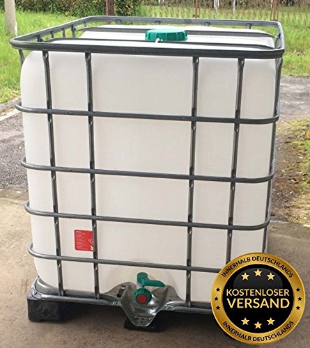 Preisvergleich Produktbild IBC 1000 l Container auf PE (HDPE) Palette Zustand gebraucht, hochdruckgereinigt