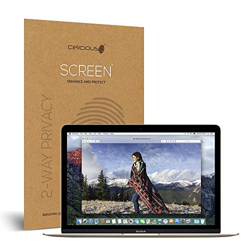 Celicious Privacy Apple Macbook 12-inch [2-Wege-Filter] Displayschutzfolie