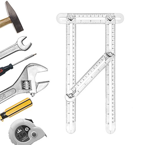 LEDOWP Edelstahl Angle-izer Vorlage Werkzeug, Multi Angle Messwerkzeug für Handwerker, Handwerker, Bauherren, DIY-ers, Woodworker - 3