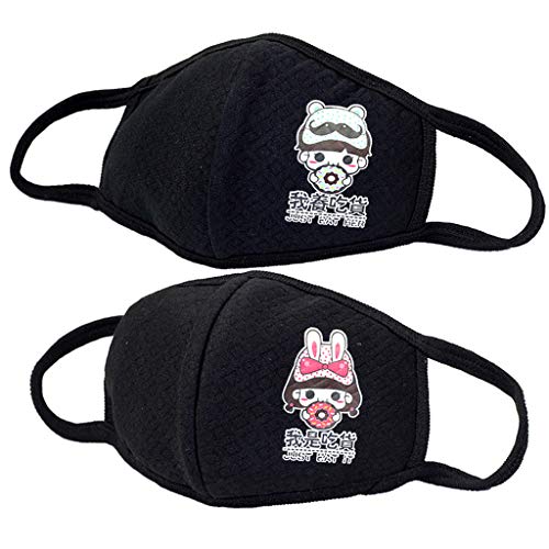 Preisvergleich Produktbild JERKKY Mode Unisex Schwarz Gesundheit Radfahren Anti-Staub-Baumwolle Mund Gesichtsmaske Atemschutzmaske 6#