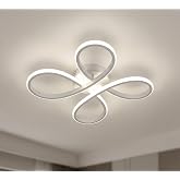 Daisy 4'l&uuml; Beyaz LED Avize, 3 Renkli Işık, Modern Tasarım, Salon, &Ccedil;ocuk Odası, Mutfak ve Antre i&ccedil;in