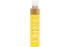 Kemon - Actyva Bellessere Oil, Olio per Tutti i Tipi di Capelli, con Oli di Argan e Lino, Effetto Seta e Anticrespo - 50 ml