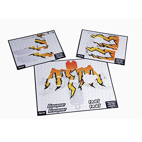 Preisvergleich Produktbild Graupner Dekorbogen X-8E freaky orange