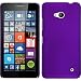 Produktbild PhoneNatic Case für Microsoft Lumia 640 Hülle lila gummiert Hard-case + 2 Schutzfolien