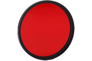 CCYLEZ Pełny Filtr Koloru Czerwonego, Gwintowany Filtr Obiektywu Aparatu dla Obiektywu 67 Mm, 62 Mm, 58 Mm, 55 Mm, 52 Mm, Filtr ze Szkła Optycznego do Liści Klonu, Zachodu Słońca, Wieczornych(52mm)