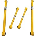 YABOO Adjustable Rear Upper & Lower Trailing Arm For Lift 2" Patrol GQ GU GU1 Y60 Y61 ( 4 pcs) Yellow