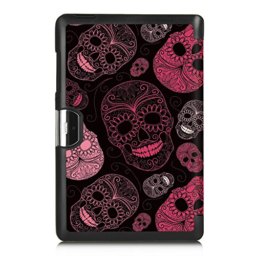 Acer Iconia One 10 B3-A30 Hülle, IVSO Ultra Schlank Superleicht Ständer Slim Leder zubehör Schutzhülle für Acer Iconia One 10 (B3-A30) 25,7 cm (10,1 Zoll HD) Tablet-PC perfekt geeignet (Für Acer Iconia One 10 (B3-A30), Muster-8) - 3