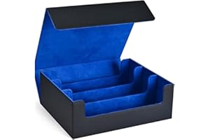 NEWFUN Deck Box Magic, Deck Box Magic, Magnetyczne pudełko na karty kolekcjonerskie, zawiera ponad 1800 kart bez kieszeni, długi uchwyt na karty z 8 przegródkami na karty kolekcjonerskie