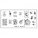 Plate BM XL 177 Bundle Monster Ballerina Dancer Dance For Nail Art Stamping Template