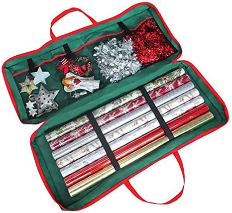 Christmas Wrapping Paper Storage Bag