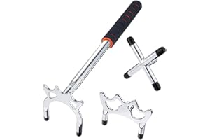 Angeer Billards Cue Stick Bridge,Retractable Pool Rest Stick,Extension Snooker Cues Bridge with Brass Bridge Head,Snooker Accessories for Snooker, Game, Competition