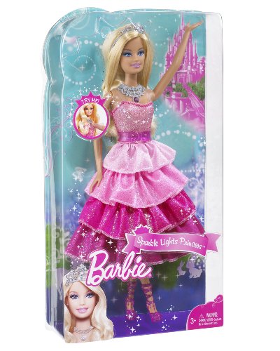 Barbie Sparkle Lights Princess Doll - Pink