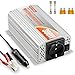 Produktbild POTEK 300W Spannungswandler Wechselrichter DC 12V auf AC 230V Inverter Aluminiumgehäuse; inkl. Kfz Zigarettenanzünder Stecker, 4*Ersatzsicherungen, Deutsch AC Buchse und Autobatterieclips