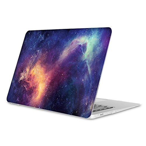 Fintie H  lle f  r MacBook Air 13 - Ultrad  nne Plastik Hartschale Schutzh  lle Snap Case f  r Apple MacBook Air 13 3 Zoll  A1466 A1369   Galaxis