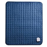 Electric Heat Pad with Auto Shut Off, Large Heated Pad for Back Pain, 5 Temperature Levels, Soft Flannel for Muscle Pain Relief on Back, Shoulders, Neck (20 x 24 inches)