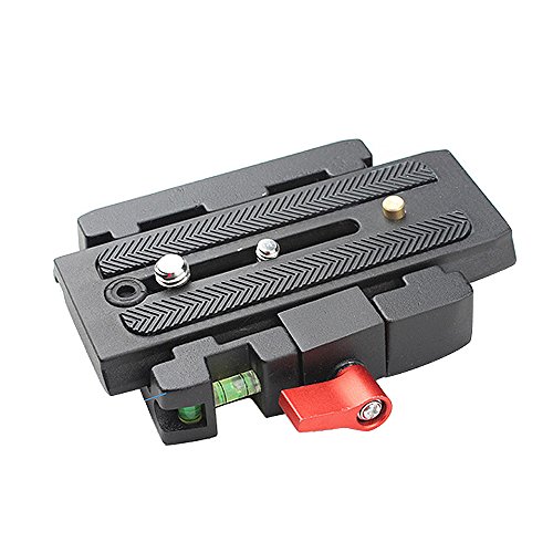 Andoer Adaptador de abrazadera de liberación rápida + liberación rápida placa P200 Compatible para Manfrotto 501 500AH 701HDV 503HDV Q5