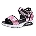 Produktbild cinnamou Mädchen Sandalen mit Pailletten - Babyschuhe Bling Bling Loch Sandalen - Baby Mädchen Jungen Soft Sole Schuhe Sneakers - Casual Sandalen Süße Anti-Rutsch-Babyschuhe Krippeschuhe Strandschuh (31, Rose)