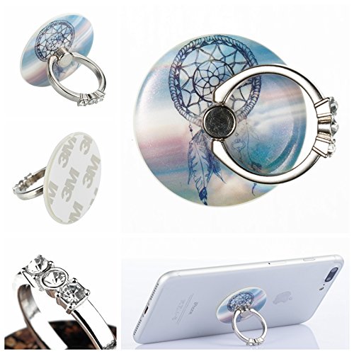 Alfort Anello per Supporto per Telefono Cellulare, 360 ° Maniglia Supporto per Cellulare, per iPhone, Samsung, Sony, Huawei e Tutti Gli Altri telefoni e Tablet (Farfalla Dorata)