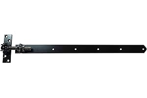 GK Ladenband | Torband | einstellbar | verstellbar, Längen 300-1000 mm lang (Länge: 1000 mm, verzinkt. schwarz pulverbeschichtet)