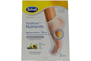 Dr. Scholl Pedimask Maschera Piedi Nutriente 3 Olis Complex, 2 Paia