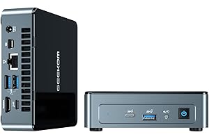 GEEKOM Mini PC, MiniAir11 Mini Desktop con Intel N5095 (hasta 2.9GHz), Soporte 4K UHD, 8GB Dual DDR4 256GB SSD, Dual WiFi, HDMI, VESA, BT, para Desktop/Estudio/Hogar
