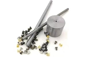 MYIW Kit de Grommets Eyelets Outils,mélange d'oeillets oeillets fixation couleur minuscules chaussures, vêtements, cuir, toile bjd oeillets avec fixation des outils, un paquet de 100 (2.5mm)