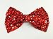 SystemsEleven Girl Ladies Fashion Shining Brand New Diamante Crystal Bow Hair Clip Size Medium (Red)