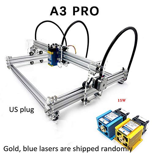 Preisvergleich Produktbild Lasergravurmaschine Lasergravurmaschinen CNC Laserdrucker Graveur mit 15000MW Laserkopf DIY Lasermaschine Kit A3 Pro