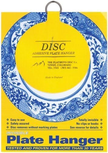 Invisible Plate Hanger 4-For Plates Up To 12 (300mm) Diameter by Flatiron Disc