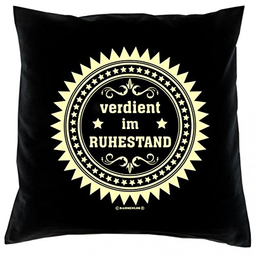 Kissen Sofakissen komplett: – Verdient im Ruhestand – Top Geschenk für Rentner - 2