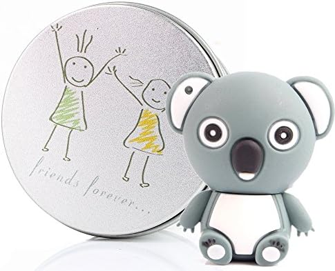 Anvor® Fun Koala Animal16G USB Memory Stick Flash Drive Data Storage Device Pendant with Keychain Friends Forever Friendship Metal Box Packing, Novelty Cute Gift / Present