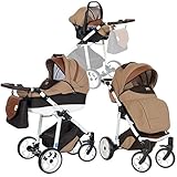 joie kombikinderwagen set Komplettset ab 1. Monat; Außen höhenverstellbare Kopfstütze der großen Babywanne (L/B/H) 80x37x22 cm