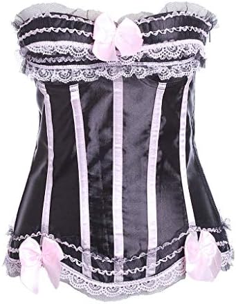 Javpoo Women Underbust Lace Bow Bandage Waist Trainer Corsets Shapewear Body Shaper Underwear Keep Fit Sports Gym Exercise Yoga Body Suit PK