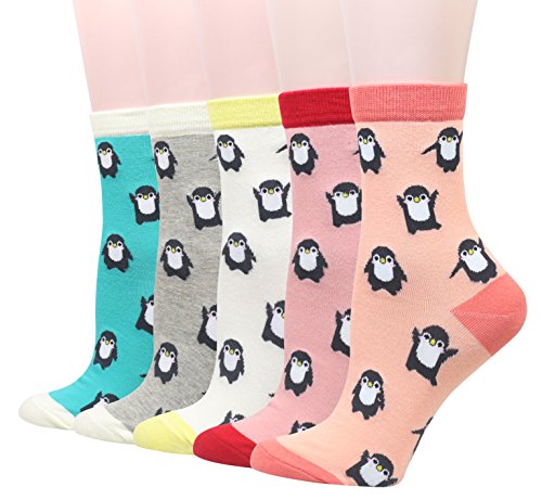 Cansok - Calcetines - para mujer multicolor pingüino Talla única