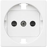 CABLEPELADO Cover for Schuko Simon 27 socket base | Lid with safety device for schuko socket base | &lrm;2700041-060 | 45x45 mm |