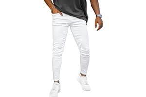 GINGTTO Jeans Uomo Pantaloni Skinny Elastico Pantalone Slim Fit Stretch Aderenti Denim Pants
