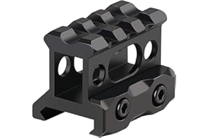 Paike Supporto Riser Picatinny da 1" Altezza Supporto Riser Corto Supporto Base Riser per cannocchiale in Lega di Alluminio Guida Picatinny da 20 mm