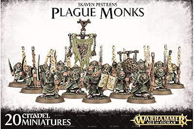 Games Workshop Warhammer - Age Of Sigmar Skaven Pestilens Plague Monks - 90-12