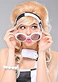  Delights Años 60 Go Go Girl Gafas de Sol Blancas