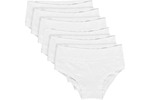 Ellepi 6 Pezzi Slip Bambina 3840 in Morbido Cotone con Vita alta elasticizzata