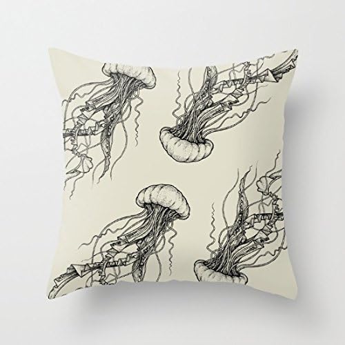 Jellyfish Couch Cushion Cover Case Home Decorative Throw Pillow Cover for Sofa Outdoor Pillowcase 45 x 45cm
