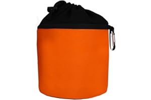 TRENDFINDING Sac à pinces à linge en coton - à suspendre/avec mousqueton - orange