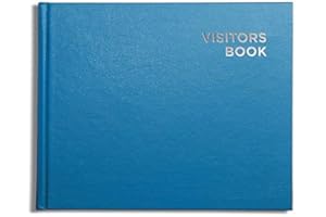 Pirongs Bright Blue Visitors Book - available in ten colours
