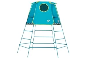 TP Toys Explorer - Marco de Escalada de Metal con Plataforma y guarida | TP852 | 18 Meses - bajo 12 años - Altura Completa | Azul | Juguetes para Exteriores y jardín para niños
