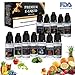 Produktbild Gifort E Liquids für E-Zigarette,E Liquids ohne Nikotin,E-Juice Nikotinfrei,E-Zigaretten Liquid Set 50VG/50PG,0mg Nikotin E-Shisha E-LIQUID-BOX Premiumset Elektrische Zigarette. (12x10ml)