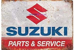 HISENSE Jackgold Honey Señal de metal retro de estaño | Suzuki Parts and Service Vintage Sign | Home Club Bar Man Cave Garage Granja pared decorativa de metal 20 x 30 cm