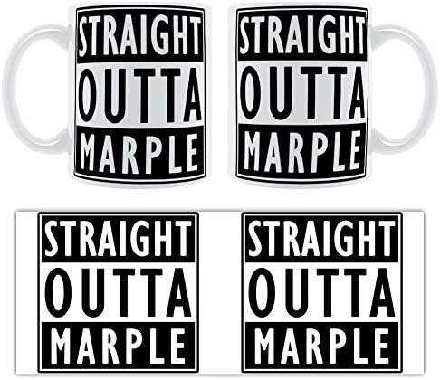 STRAIGHT OUTTA MARPLE - Stylised Chunky Mug Gift