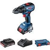 Bosch Professional GSR 18V-50 Cordless Drilling Screwing Machine (18 Volt, 2 x 2.0 Ah Battery, Charger, Soft/Hard Torque: 28/50 N